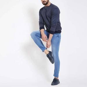 Sudadera de Hombre de Diseño Único de Fabricante Profesional, Secado Rápido, Manga Larga para Invierno, Color Azul Marino Liso - Product Image 5