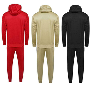 Hombres OEM al por mayor chándal de rayas laterales de lana con cremallera sudaderas con capucha sudadera Jogging Wear gimnasio correr chándales - Product Image 2
