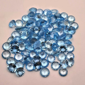Topacio Azul Cielo Natural de Calidad AAA, Talla Redonda Facetada de 9x9, Corte Radiante, Gema Suelta para Fabricación de Joyas, Venta al por Mayor - Product Image 4