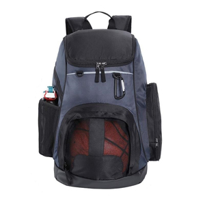 Polyester <b>Nylon</b> Basketball <b>Backpack</b> with Ball Holder Letter Pattern Customizable Color Durable Sports Training <b>Backpack</b> BB-0053 - Product Image 4