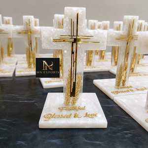 Epoxy Resin Customized Sculpture with <b>Gold</b> Leaf Artistic Letters Home Decoration Piece Glazed Technique Wedding Decoration Gift - Product Image 4