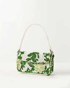 Sac carré léger personnalisable brodé de perles de rocaille fait main style festival avec bandoulière MOHSIN HANDICRAFT - Product Image 4