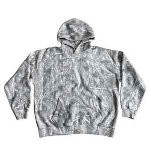 Sweat-shirt à capuche surdimensionné personnalisé avec imprimé feuille d'érable, manches longues, avec poche, pull décontracté d'automne - Product Image 3