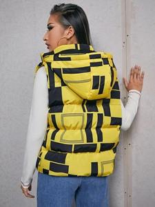 OEM personalizado al aire libre sin mangas chaquetas de color sólido acolchado chaleco acolchado para las mujeres a precios al por mayor - Product Image 6