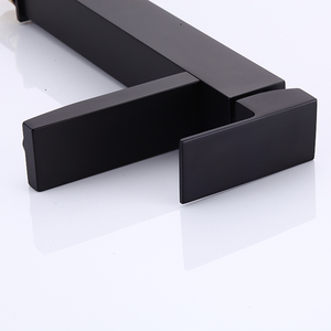 Robinet d'évier de salle de bain noir mat pour camping-car moderne, robinet de vanité à trou unique, robinet de salle de bain à poignée unique - Product Image 5