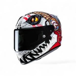 Casco Integrale Moto HJC RPHA 12 Classic con Doppia Visiera Flip-Up Design Predator Certificato DOT Nuovo - Product Image 1
