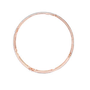 สร้อยข้อมือเพชรแถวคู่สง่างามสง่างามอุปกรณ์เสริมกำไลข้อมือ - Product Image 3