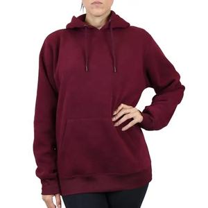Vente en gros Pull à capuche en polaire tricoté surdimensionné personnalisé pour femmes Long Street Wear avec différentes couleurs de manches d'hiver avec poches - Product Image 1