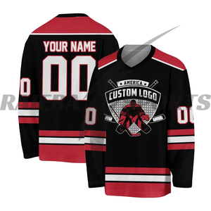 2025 Factory Wholesale Custom Printed Breathable Ice Hockey Uniform Set Premium Quality Customized Design Team <b>Name</b> Included - Product Image 4