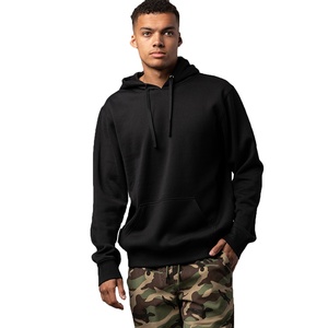 Pulls à capuche 100% coton pour hommes avec logo personnalisé, sérigraphie en soie thermique à motif solide pour l'hiver, vente en gros - Product Image 1