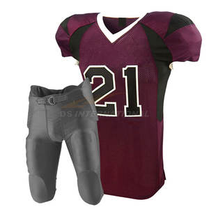 Uniformes de football américain personnalisés impression par sublimation matériel sergé broderie vêtements de sport d'équipe jeunes hommes femmes - Product Image 5