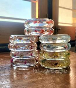 Joyería QUEEN, pulsera acrílica de resina, brazalete exagerado, deslumbrante, Multicolor, ancho, Irregular, cuadrado, pulseras acrílicas para mujer - Product Image 4