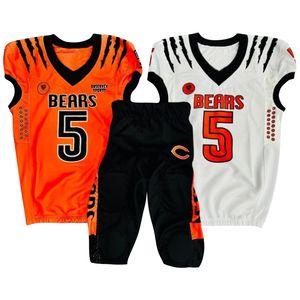 Uniformes de football américain réversibles en sergé entièrement sublimés de haute qualité maillots 100% Polyester antibactérien à séchage rapide - Product Image 1