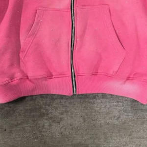 Custom Design Cotton Blended Made Men Hoodies Light Weight <b>Top</b> Quality <b>Distress</b> Embroidery Hoodies For Men - Product Image 5