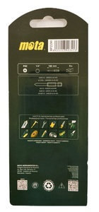 Confezione da 5 punte per cacciavite in acciaio Pozidriv PZ2 90mm 1/4" (Mota BPZ290) - Product Image 3