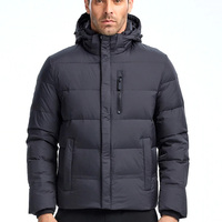Manteaux matelassés à capuche personnalisés pour hommes, imperméables, respirants, avec fermeture éclair, chauds, de haute qualité, grandes tailles, en satin