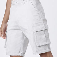 Shorts Cargo Tactiques d'Été pour Hommes, 100% Coton Respirant, Taille Haute avec Cordon de Serrage, Écologiques, Décontractés et Sportifs