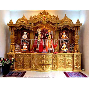 ไม้สักสวีมินารายันขนาดใหญ่ลายไม้แมนเดอร์จากอเมริกาบ้าน DST ส่งออกออกแบบได้ตามต้องการสไตล์ ISKCON หอทำด้วยมือ - Product Image 6