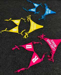 Conjunto de Bikini sexy de cintura alta de ajuste regular personalizado para mujer traje de baño de dos piezas de realce conjunto de bikini de mujer transpirable personalizado - Product Image 4