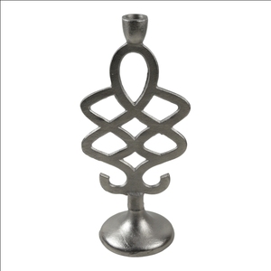 Bougeoirs Royal en Aluminium de qualité industrielle, support de bougie peint à la main pour le dîner et le centre de table de mariage - Product Image 2