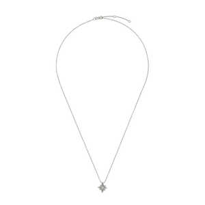 Collar de Diamantes de Oro Blanco de 14K con la Frase 'Lost Without You' - Product Image 5