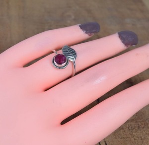 Tendance 925 argent Sterling rubis pierres précieuses bague bijoux à la main en argent Boho Style bague bijoux pour femmes cadeau pour les filles - Product Image 3