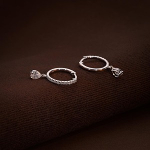 Boucles d'oreilles en diamant de laboratoire de style antique en forme de poire avec boucles d'oreilles en or 14 carats avec pendentif en diamant en forme de poire Bijoux à bas prix - Product Image 6