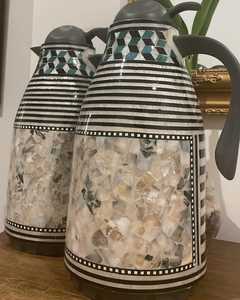 Opulenta tetera de madreperla con incrustaciones de concha de mango, colección de decoración y regalos árabes de lujo no tóxicos ecológicos - Product Image 4