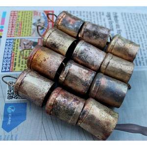 Clochettes en fer rustique style shabby chic, hauteur 1,75, objets décoratifs en gros - Product Image 2