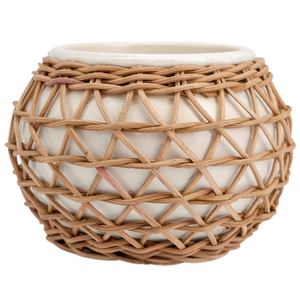 Handmade Planters Customized Design & Size Decorative Planters Rattan Core Desk Planters Flower <b>Pots</b> for Indoor Outdoor Planting - Product Image 3
