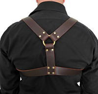 Harnais de poitrine pour homme sur mesure, ceinture de corps grande taille, cuir véritable de haute qualité, usage quotidien, couleur personnalisée, logo personnalisé, fiable