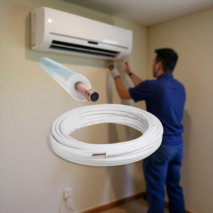 Rouleau de 10 m de tube capillaire en cuivre isolé de 1/2 pouce d'épaisseur (1 mm) pour la climatisation et l'utilisation dans les réfrigérateurs - Product Image 3