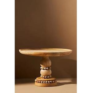 Soporte para Pastel de Madera Premium con Base Elevada, Perfecto para Exhibir Postres - Product Image 2