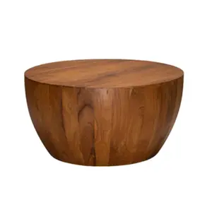 Good product teak solid wooden round table hotel furniture modern minimalist style high quality funiture at affordable price