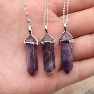 ดินสอพลอยธรรมชาติจี้เงิน - Product Image 2