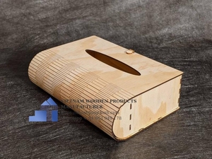 Boîte à mouchoirs en bois moderne, fabriquée à la main au Vietnam - Product Image 6