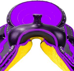 Silla de Montar Sintética Premium Optimizada para Carreras de Barriles Rodeo Trail, Duradera y Cómoda, Estilo Western - Product Image 3