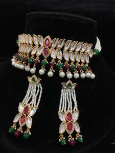 Collares de diseñador Kundan Vintage de lujo para novias Artesanía intrincada para bodas Festividades y ocasiones reales - Product Image 4