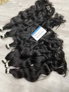 Cheveux en vrac, cheveux humains de très haute qualité, meilleures extensions de cheveux, magnifiques, très brillants et lisses, faciles à appliquer, ondulés naturels en vrac - Product Image 4