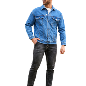Haute qualité décontracté hommes vestes Style classique Vintage bleu Denim veste pour hommes respirant coupe-vent élégant homme vestes - Product Image 5