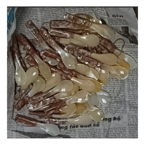 Couverts en coquillage naturel pour caviar et desserts Cuillère en nacre unique - Product Image 2