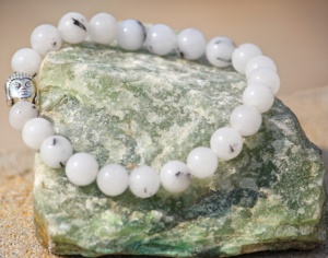 Perles rondes en quartz blanc pour bracelet Style classique Bouddha Yoga de guérison pour mariages anniversaires cadeaux - Product Image 4