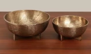 ขาตั้งชามแก้วทรงพิเศษ ดีไซน์โดดเด่น ชุบทองอะลูมิเนียม สำหรับใส่ผลไม้อบแห้งและช็อกโกแลตในงานปาร์ตี้ - Product Image 3