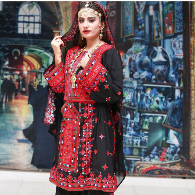 Original Afghani Balochi Tribal Other Dresses Women 2026 High Quality 100%  Cotton Natural Floral Lace Embroidery Zippers A-Line