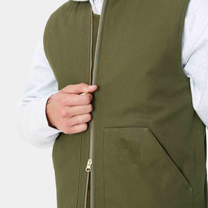 Chaleco de Lona Transpirable Personalizado OEM, Chaleco Deportivo de Invierno para Exteriores sin Mangas, Chaleco de Lona de Calidad Única para Hombre - Product Image 6
