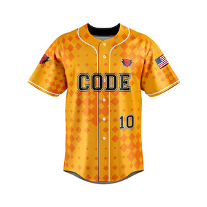 OEM Hombres Béisbol Jersey Botón Camisas Personalizado Hipster Hip Hop Deportes Uniformes de manga corta conjuntos de impresión personalizada y en blanco al por mayor - Product Image 5