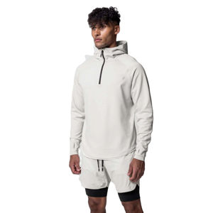 เสื้อสวมหัวคอตั้งมีฮู้ดสำหรับผู้ชายเสื้อกีฬาฤดูหนาวแบบสวมศีรษะมีฮู้ดผ้าคอตตอน100% ย้อมสีล้วนพิมพ์โลโก้ได้ตามต้องการ - Product Image 1