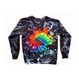 Sweat-shirt Tie Dye personnalisé pour hommes Col rond Épaule tombante Thermique Surdimensionné Manches longues Pull-over décontracté Sweatshirts - Product Image 6