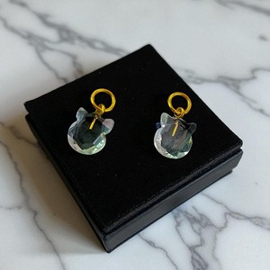 Clear Quartz Gemstone Cat Carved <b>Charms</b> Pendant - 925 <b>Silver</b> Animal Carved Stone - Kids <b>Bracelet</b> <b>Charm</b> Wholesale - Product Image 4