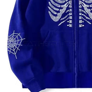 Light Weight Comfortable <b>Rhinestone</b> <b>Hoodies</b> Private Label New Design <b>Rhinestone</b> <b>Hoodies</b> Made in Cotton Polyester - Product Image 6